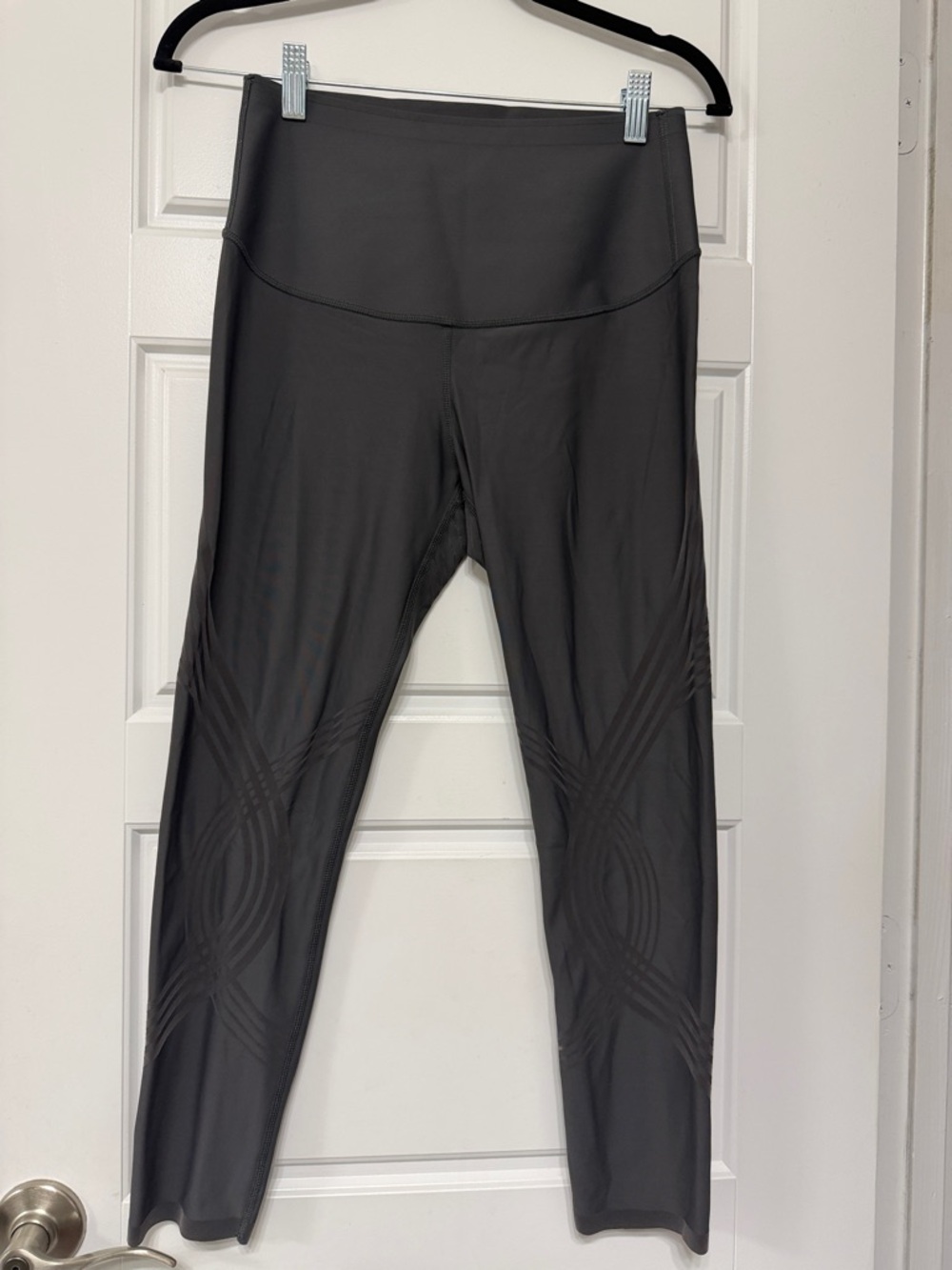 Fanka High-Waist Charcoal Gray Workout Leggings